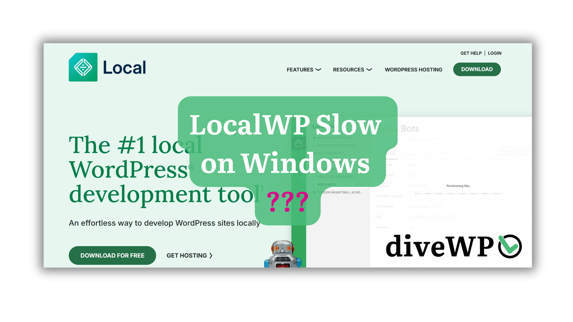 LocalWP Slow on Windows